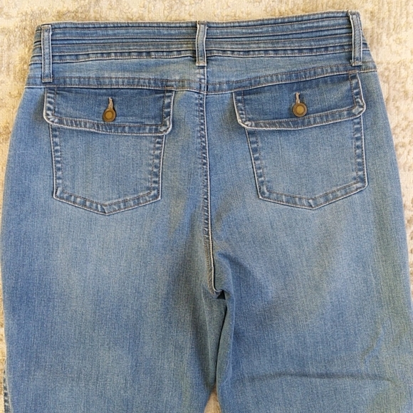 One 5 One Five Pocket Denim Ankle Cropped Jeans 12 Blue - Picture 12 of 16